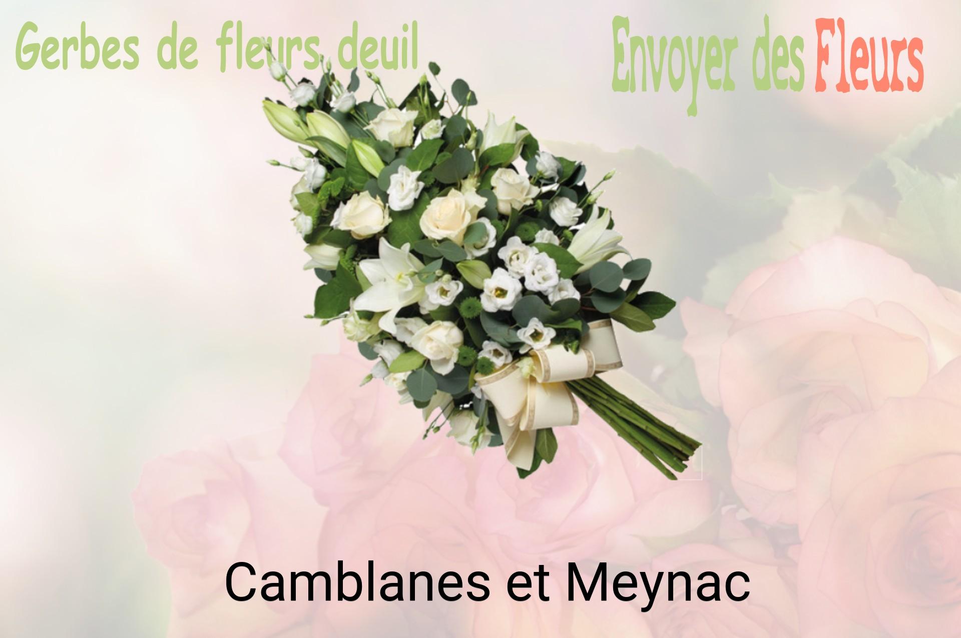 Gerbe de fleurs de deuil livrée à Camblanes-et-Meynac